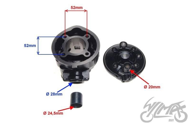 Cylinder aprilia wm am6 am345-70 minarelli 70 - zdjęcie 2