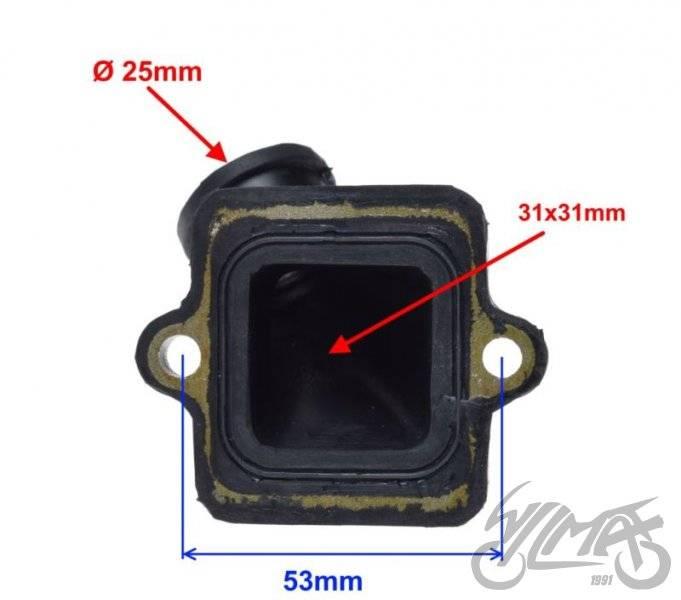 Króciec gaźnika peugeot speedfight 3 | AY57007 - zdjęcie 3