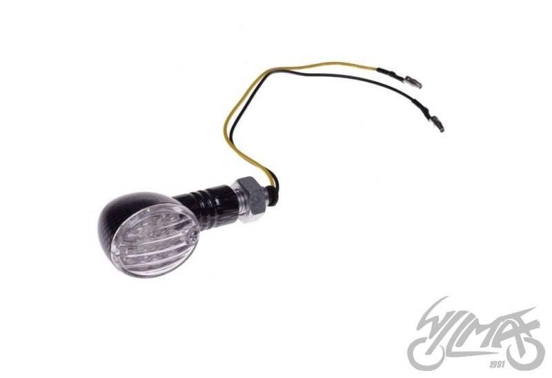 Kierunkowskaz biały klosz led carbon lewy - zdjęcie 4