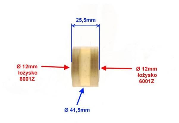 Rolka napinacza łańcucha shineray atv250 st-9c - zdjęcie 3