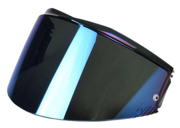 Szyba kasku ff399 lustrzanka niebieska | AK800399VI17