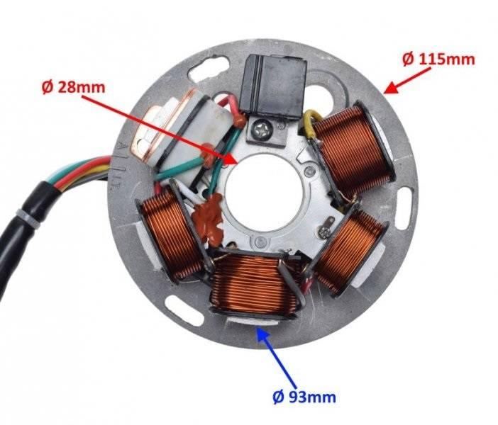 Stator iskrownik 5 cewek piaggio vespa | AI22578 - zdjęcie 2