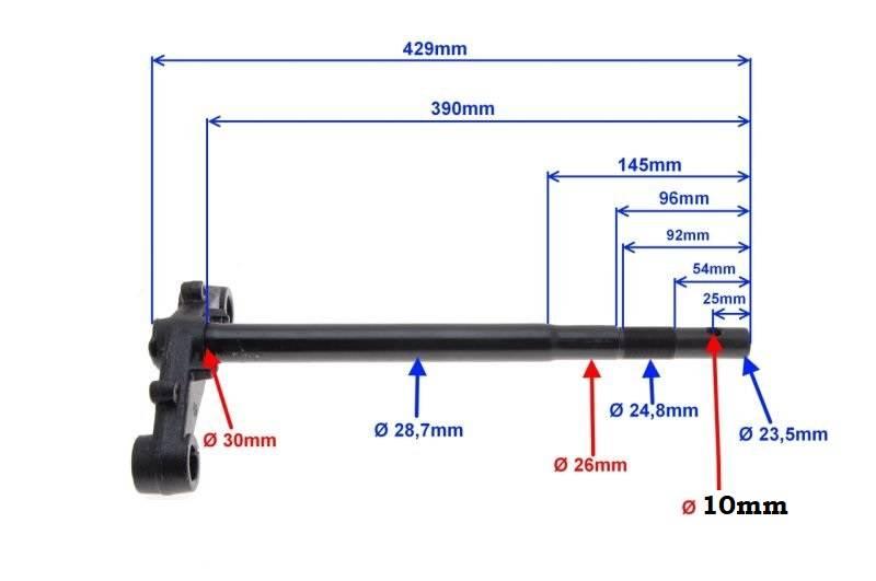 Półka widelca na lagę fi 26 | ZLA5111 - zdjęcie 3