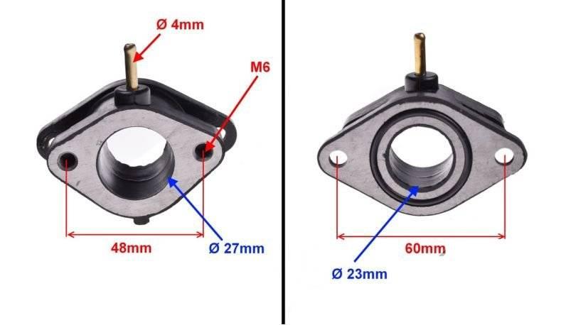 Króciec gaźnika cpi supercross 125 | CSC3051 - zdjęcie 3