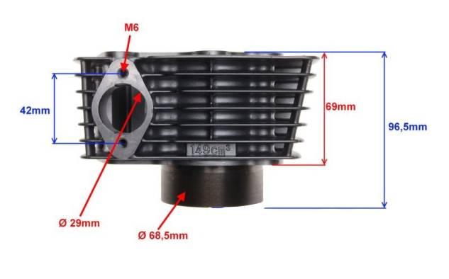 Cylinder 62,00 silnik 162fmj | FM0021 - zdjęcie 3