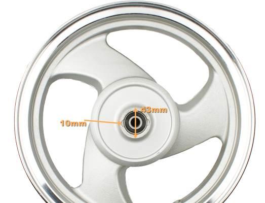 Felga Przód Tarcza Obręcz Koła 2,15x12-Typu Wil MotoGeneric - zdjęcie 2