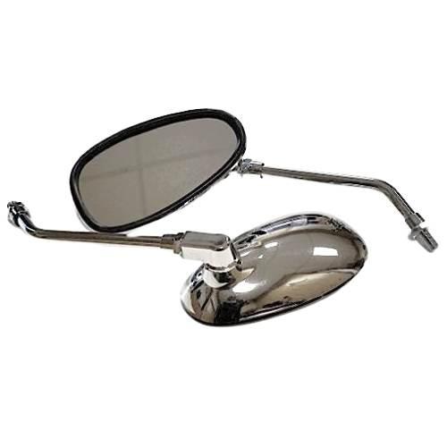Lusterka Gwint M10 Chrom Owal Motorower M MotoGeneric