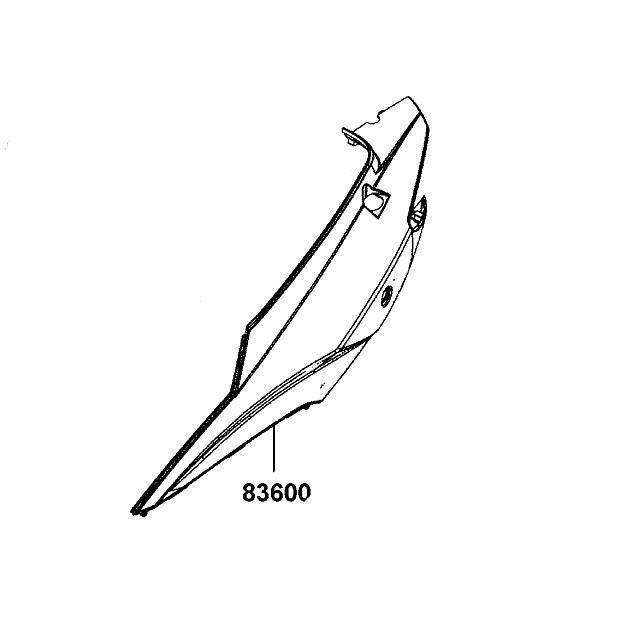 Osłona Boczna Lewa 83600-Lgb5-E10-R9p | 83600-LGB5-E10-R9P