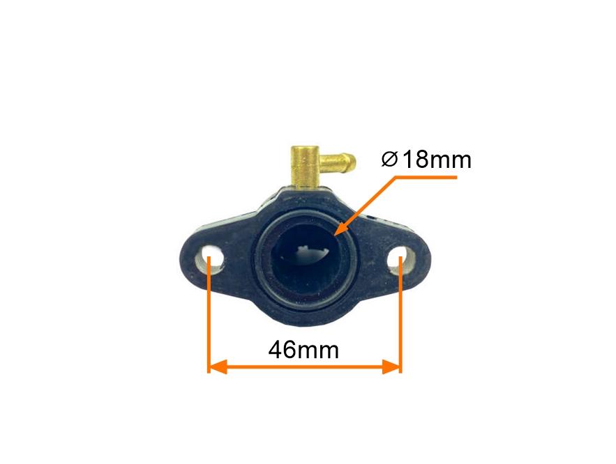 Kolektor Ssący Gaźnika Piaggio Zip 4tfi 18mm MotoGeneric - zdjęcie 5