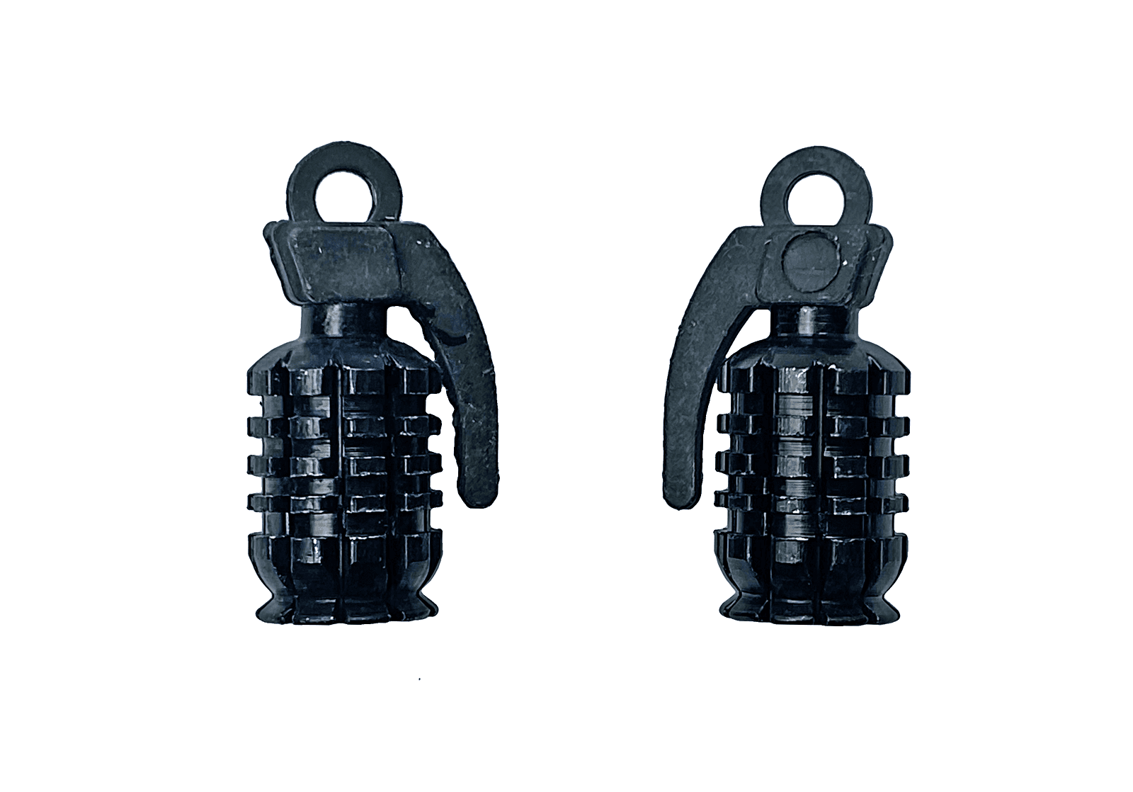 Nakrętka Wentyla Koła Czarna Kształt Granat 2szt MotoGeneric