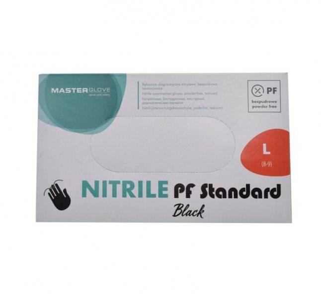 Rękawice nitrylowe 100 szt rozm l czarne