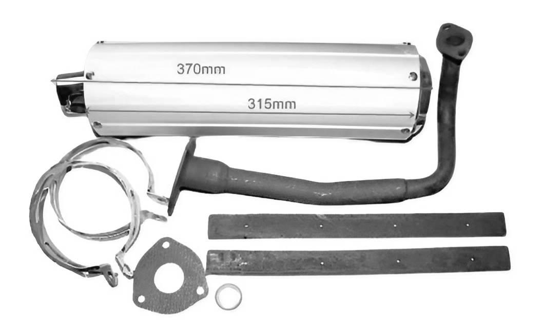 Tłumik Aluminiowy Tuba 31,5cm MotoGeneric