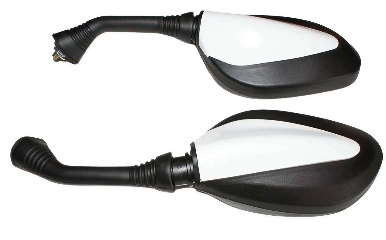 Lusterka Gwint M8 Prawy Czarno-Białe Lakier MotoGeneric