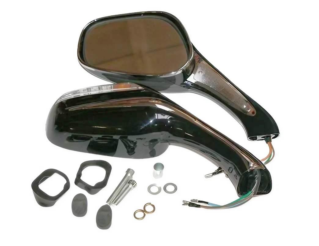 Lusterka Duże Z Kierunkowskaz Czarne Coliber MotoGeneric