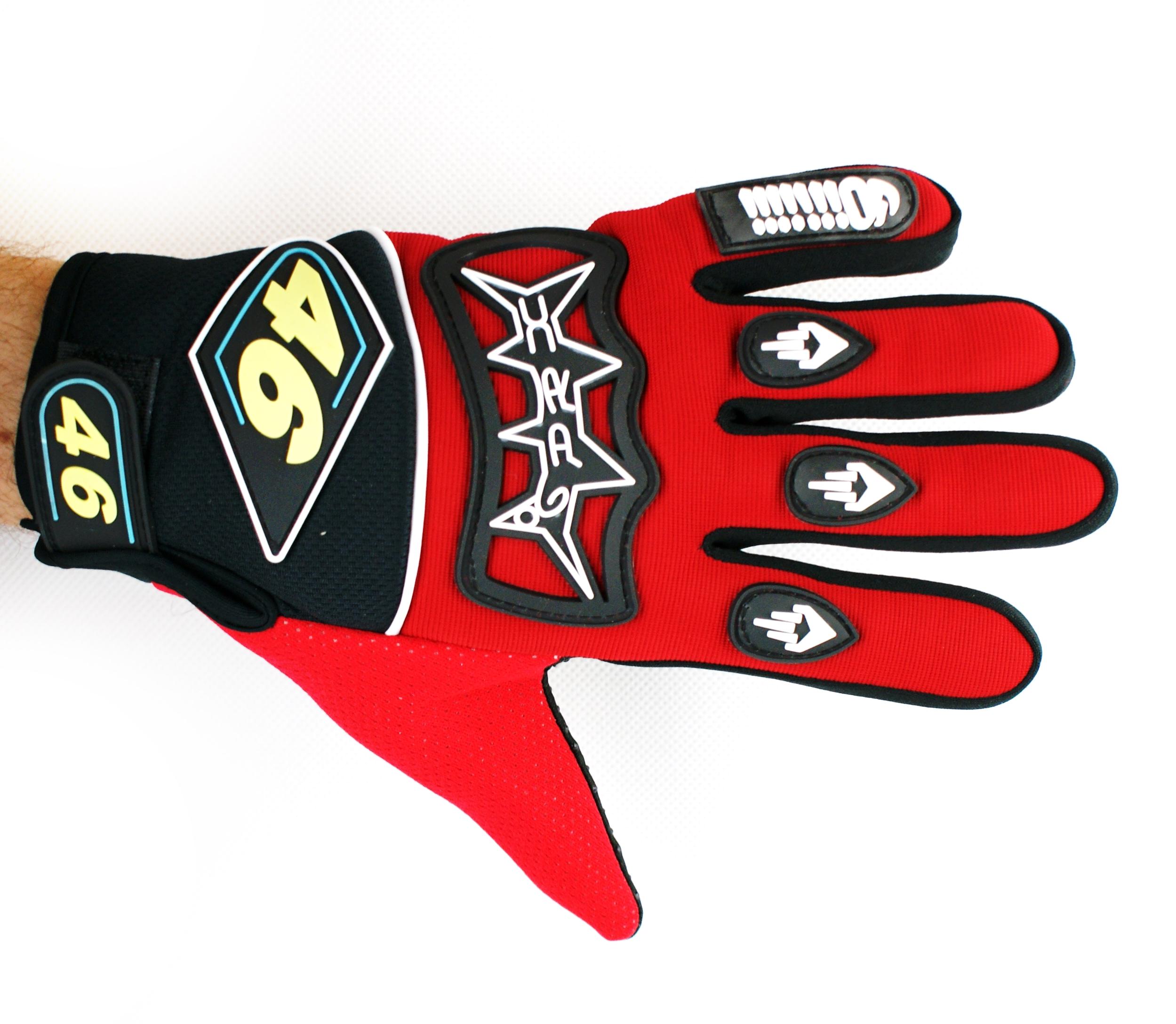 Rękawice ''46'' Czerwone L MotoGeneric | YM46-RL