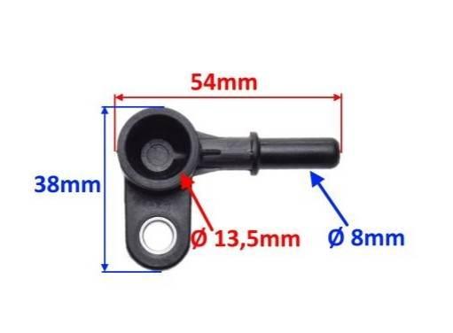 Króciec paliwa wtryskiwacza longjia lj150qt-8m - zdjęcie 2