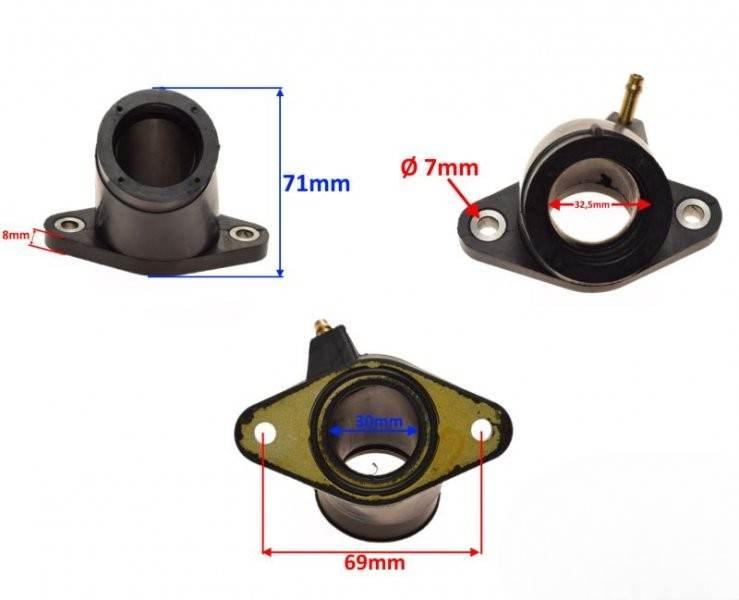 Króciec gaźnika yamaha xvs650 v-star ds400 xvs400 4tr-13586/13596-00 chy-40 - zdjęcie 2