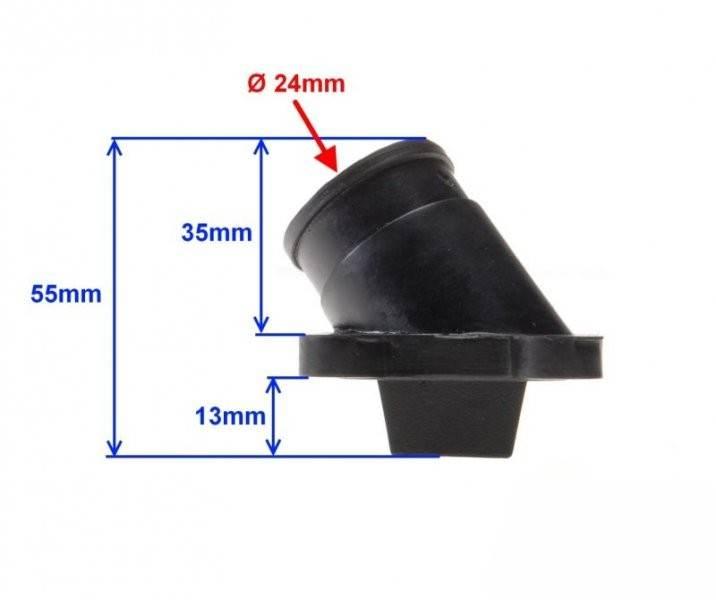 Króciec gaźnika am6 aprilia beta cpi generic keeway mbk malaguti puegeot - zdjęcie 3