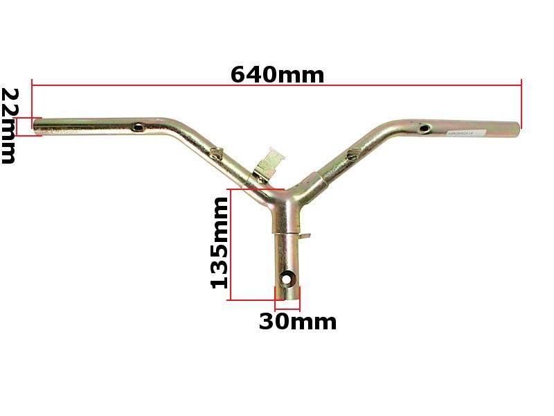 Kierownica gy6 skuter 4t koło 12'' romet sym zipp