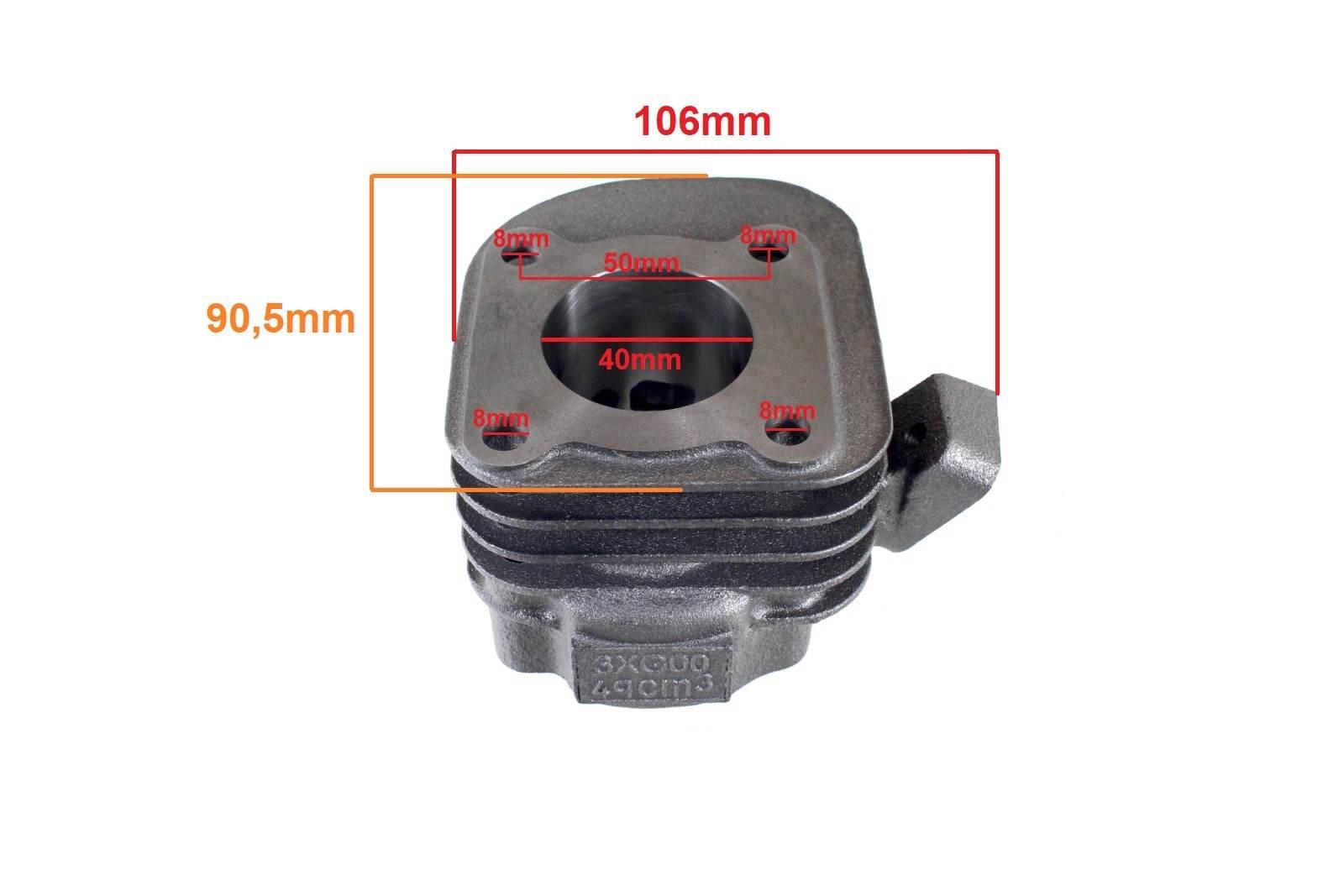 Cylinder yamaha jog 50 40mm pin 10mm kpl win - zdjęcie 3