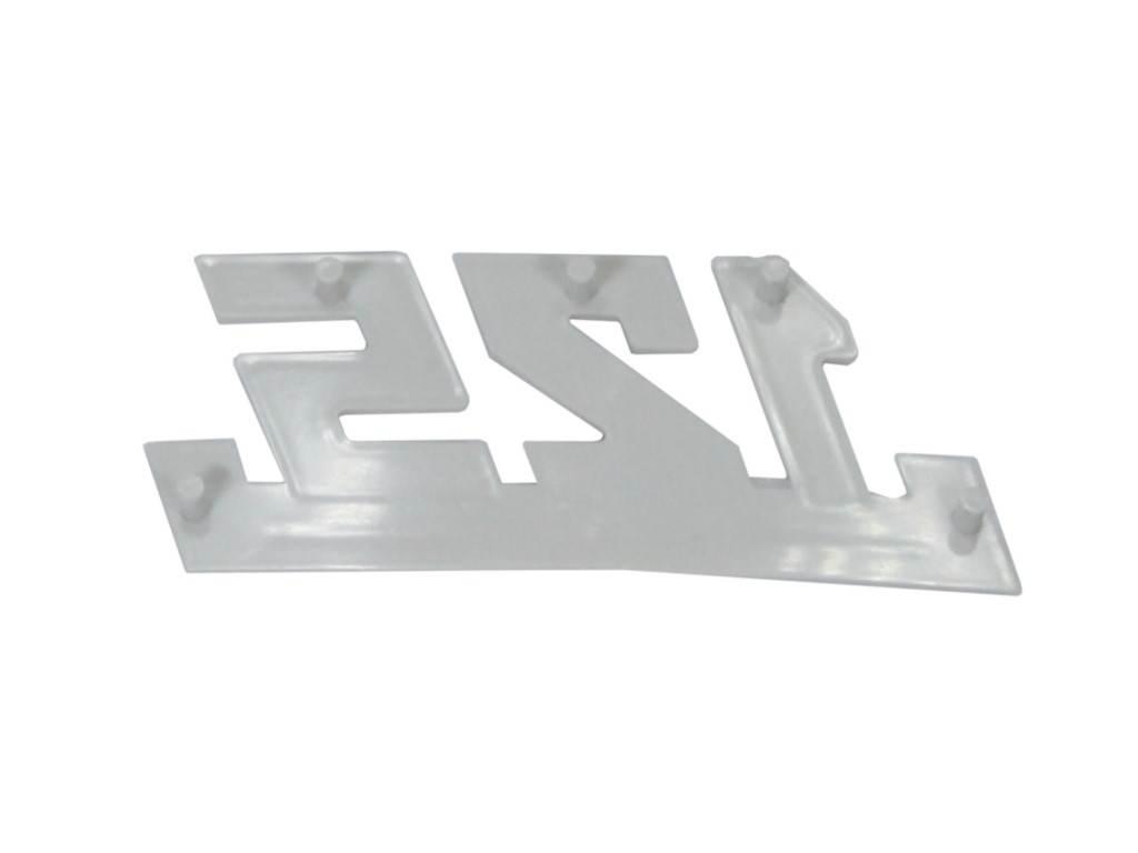 Emblemat znaczek boczka wsk 125 biały | ROY01346 - zdjęcie 2