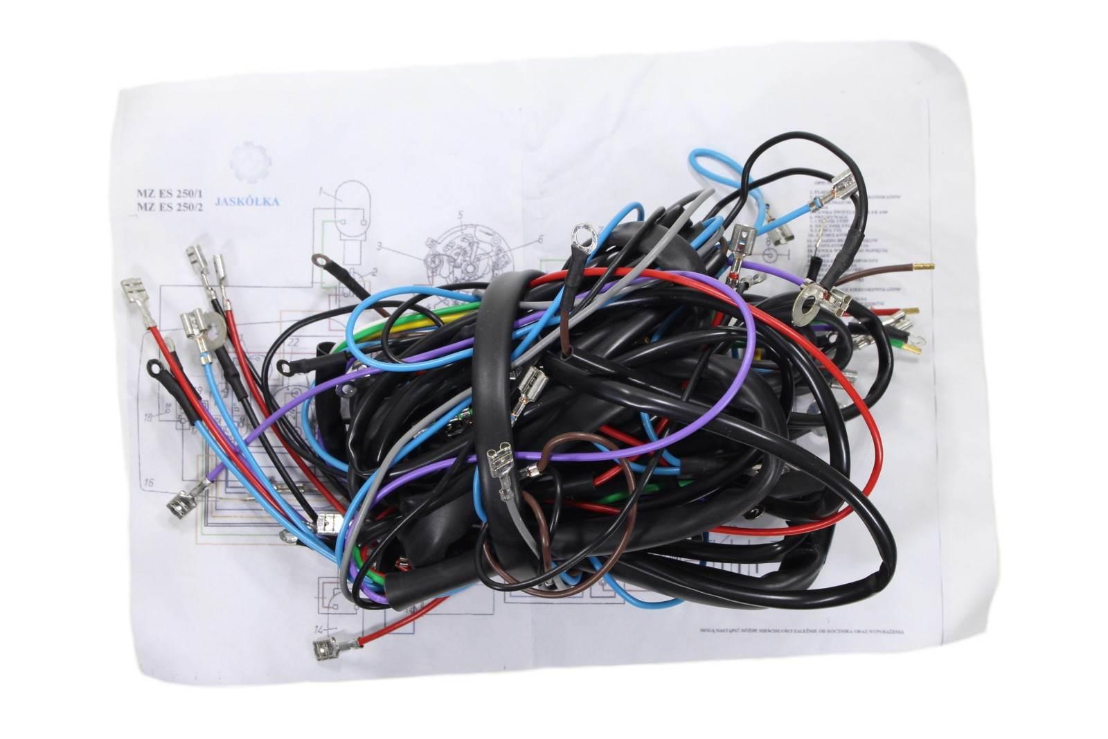 Instalacja wiązka mz es 250/1 250/2 jaskółka czarna ml