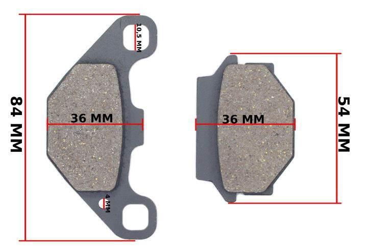 Klocki hamulcowe kawasaki kmx 125 ktm d-xc 250 suzuki gn 125 gsx 250/400 lc - zdjęcie 5