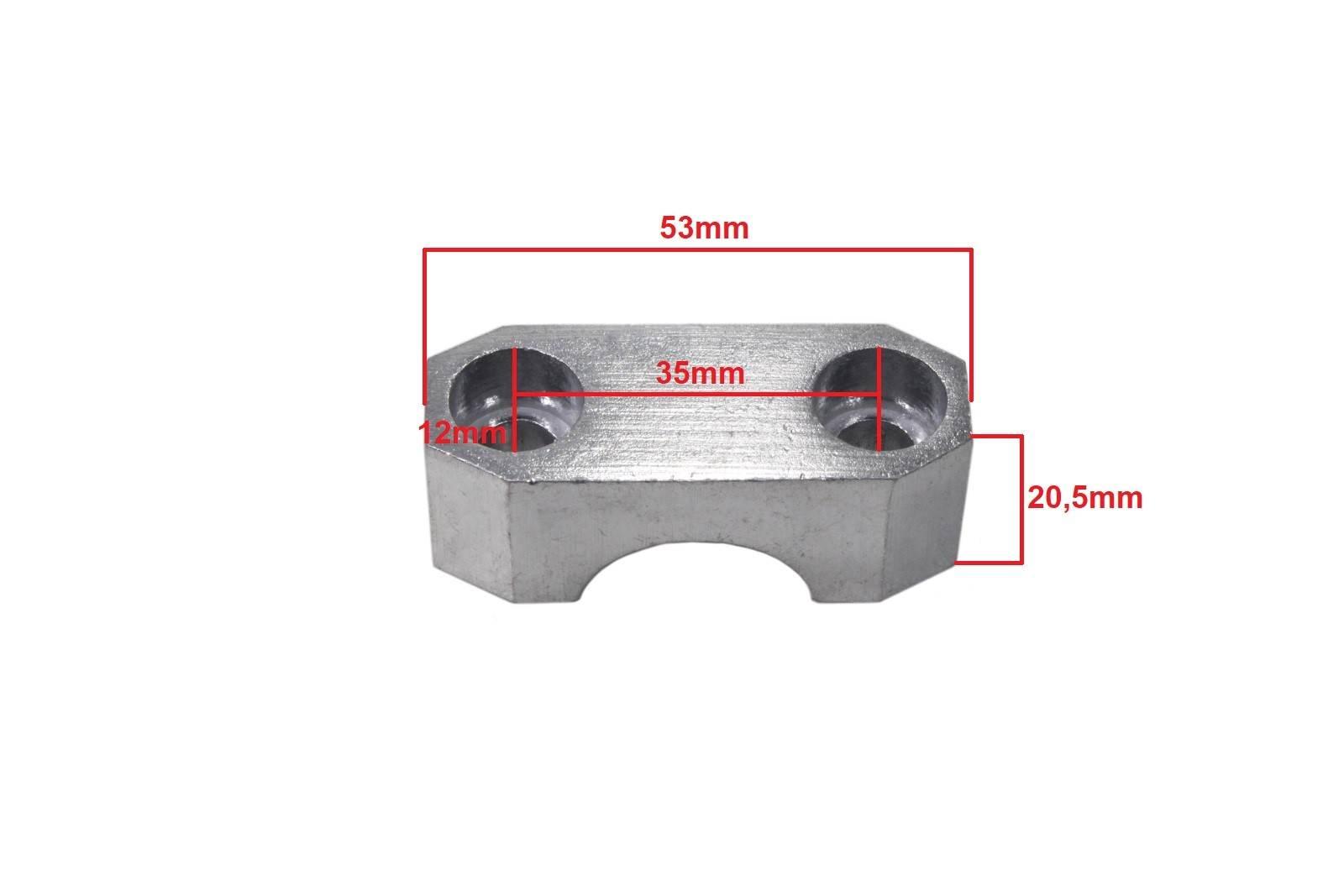 Mocowanie kierownicy 22mm podwyższenie kpl bri - zdjęcie 3