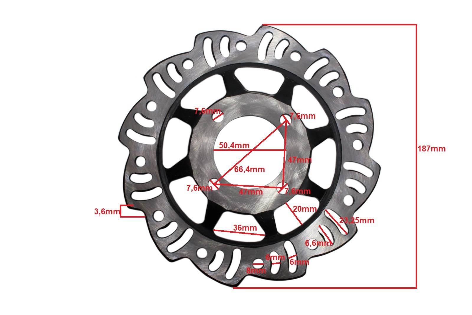 Tarcza hamulcowa cross 125 przód bri | ROY01656 - zdjęcie 2