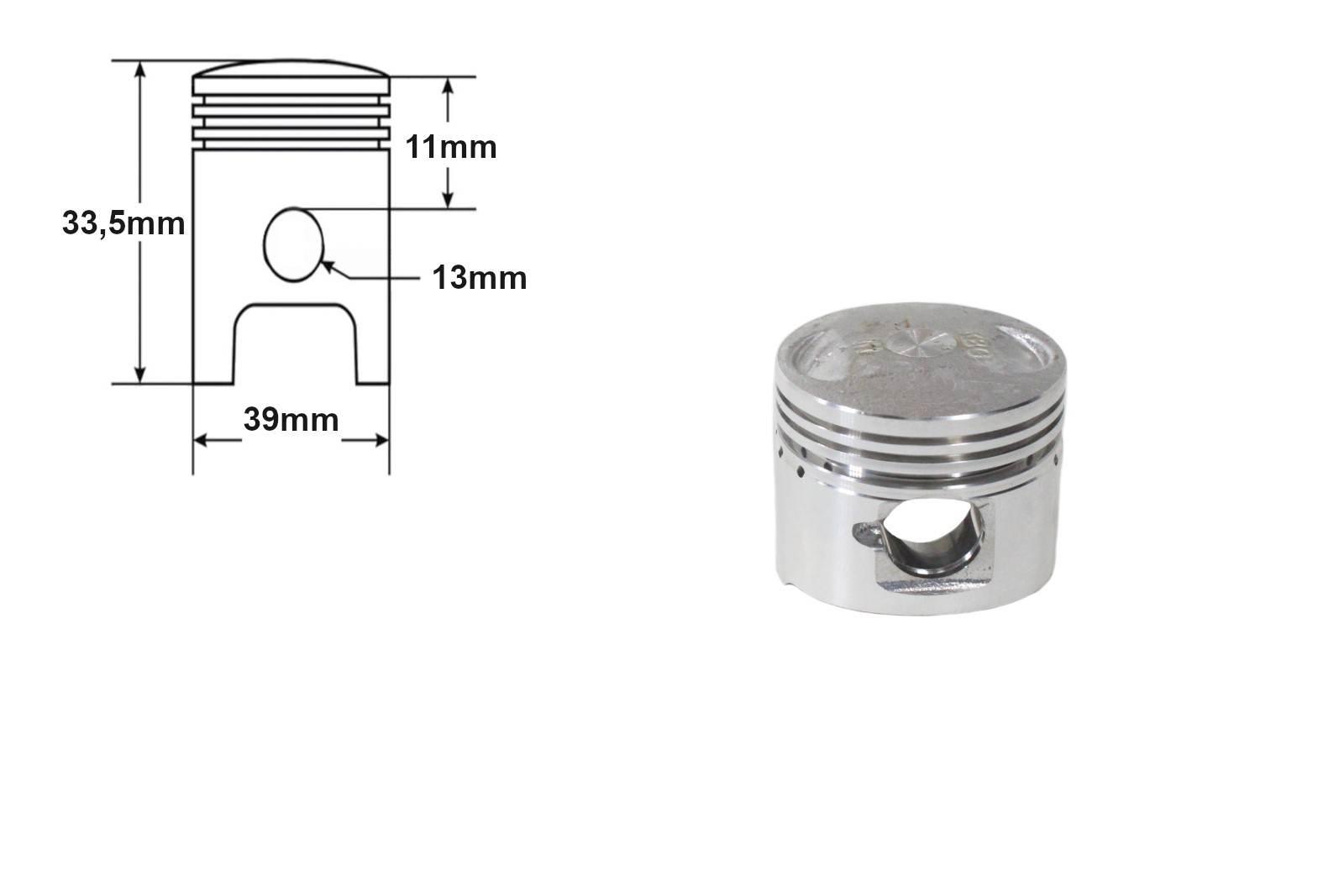 Cylinder kymco agility/city/super 8/filly 50 39mm 4t pin 13mm taiwan - zdjęcie 4