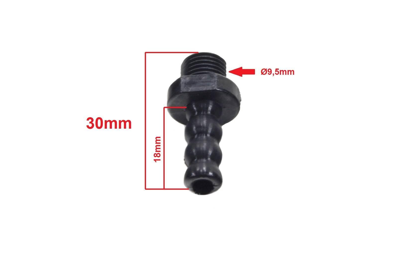 Końcówka kranika paliwa mz simson plastikowa ml - zdjęcie 2