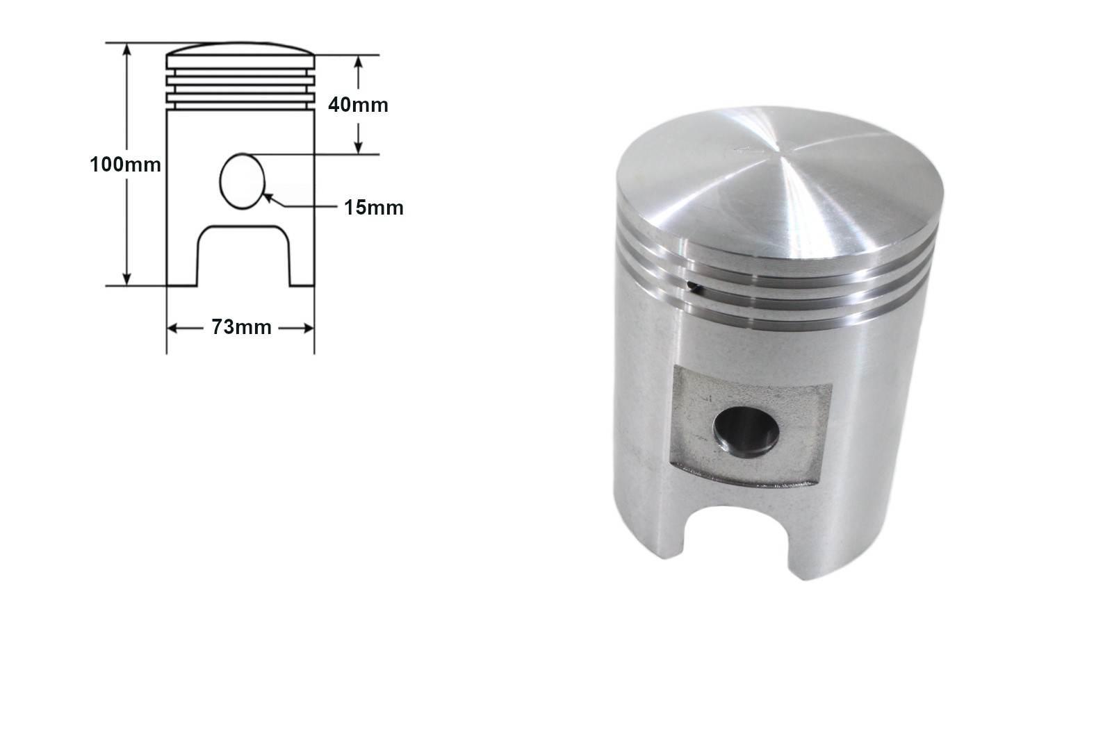 Tłok iż 350/dkw 2 szlif 73,00mm duells di - zdjęcie 2