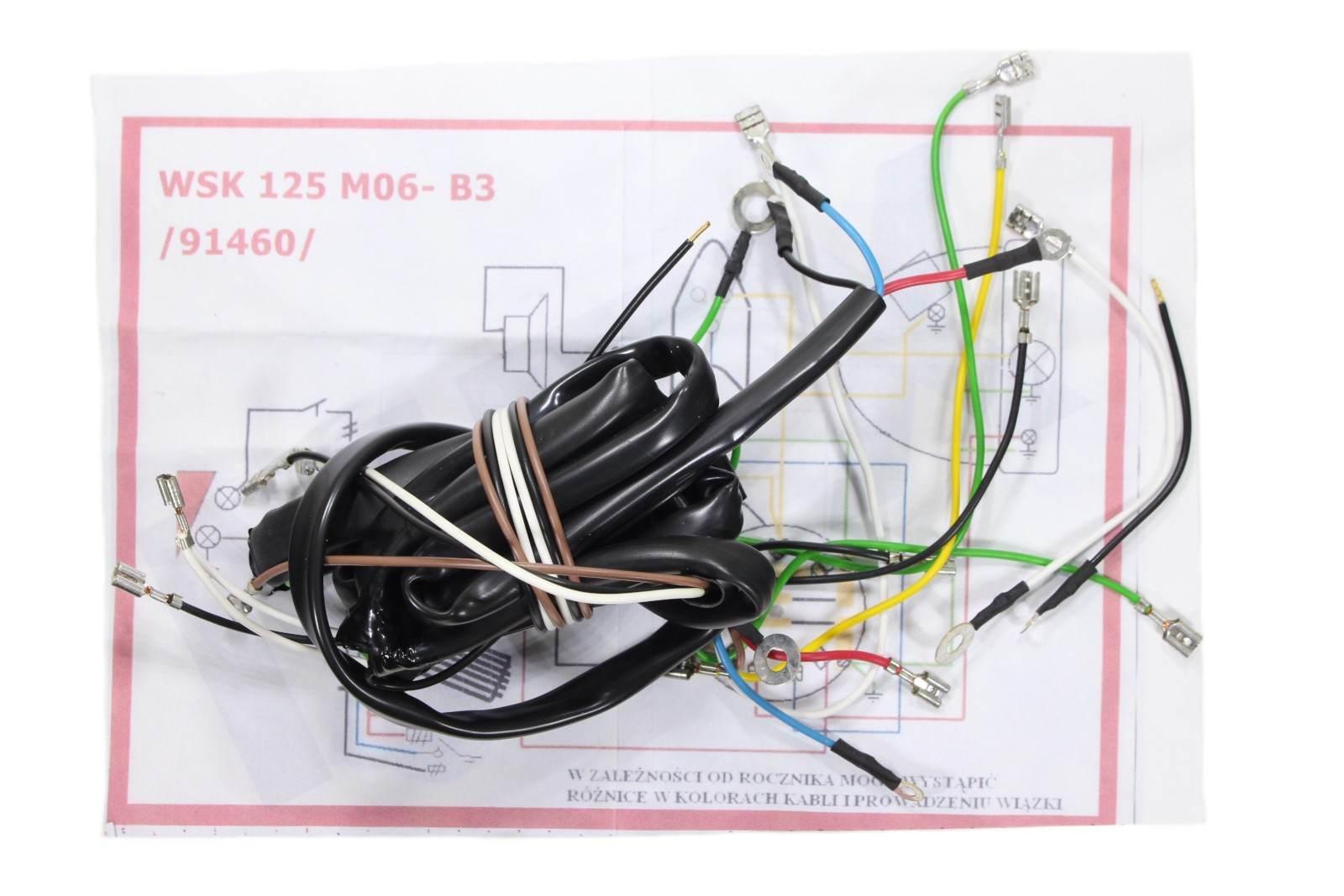 Instalacja wiązka wsk 125 m06 b3 czarna ml