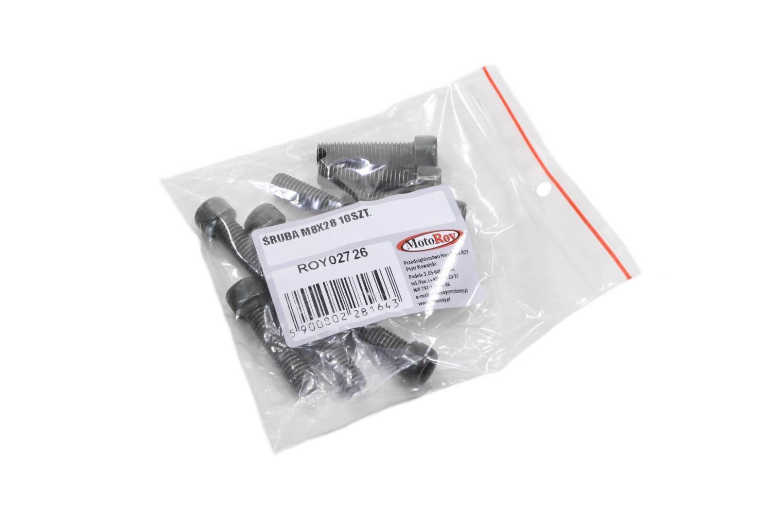Śruba m8x28mm imbus op 10szt | ROY02726 - zdjęcie 2