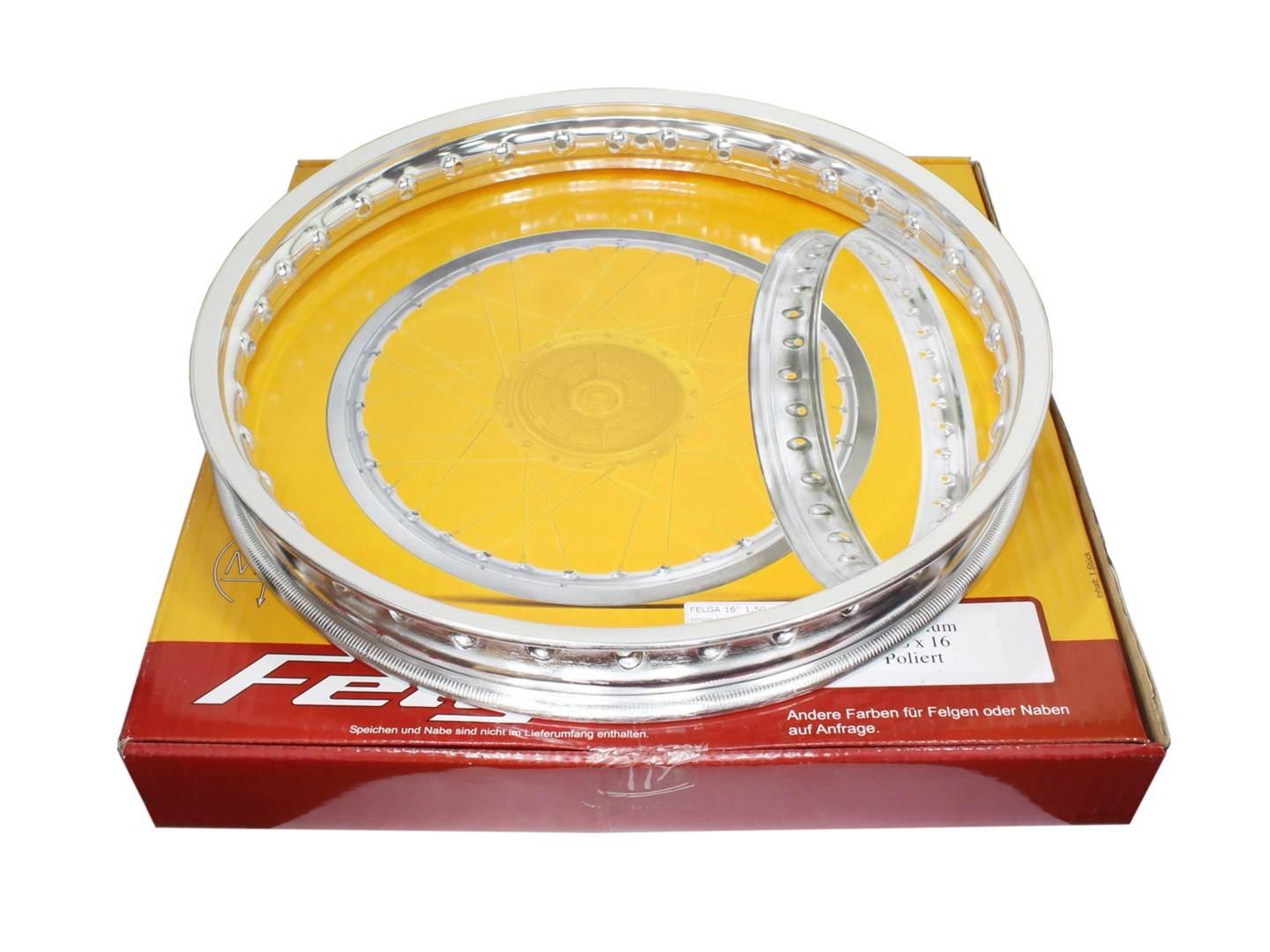 Felga 16'' 1,50 simson s51 aluminowa polerowana s50 s51 s70 kr51 kr51 sr4