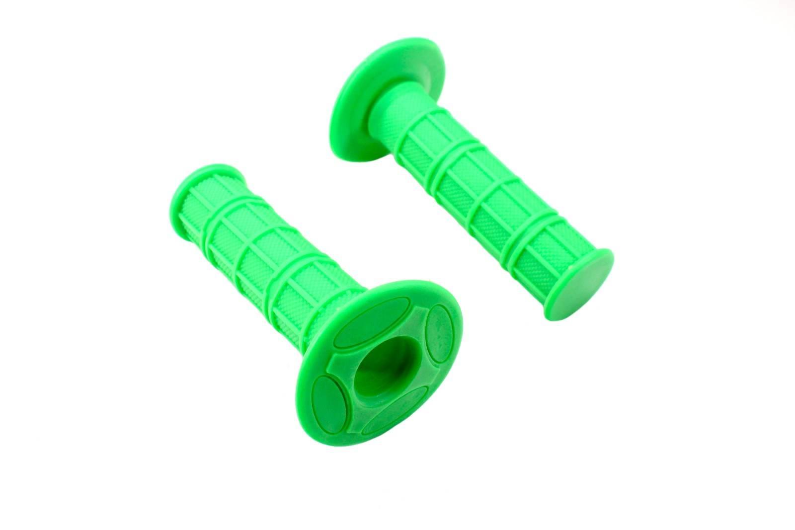 Manetka kierownicy cross enduro zielone kpl