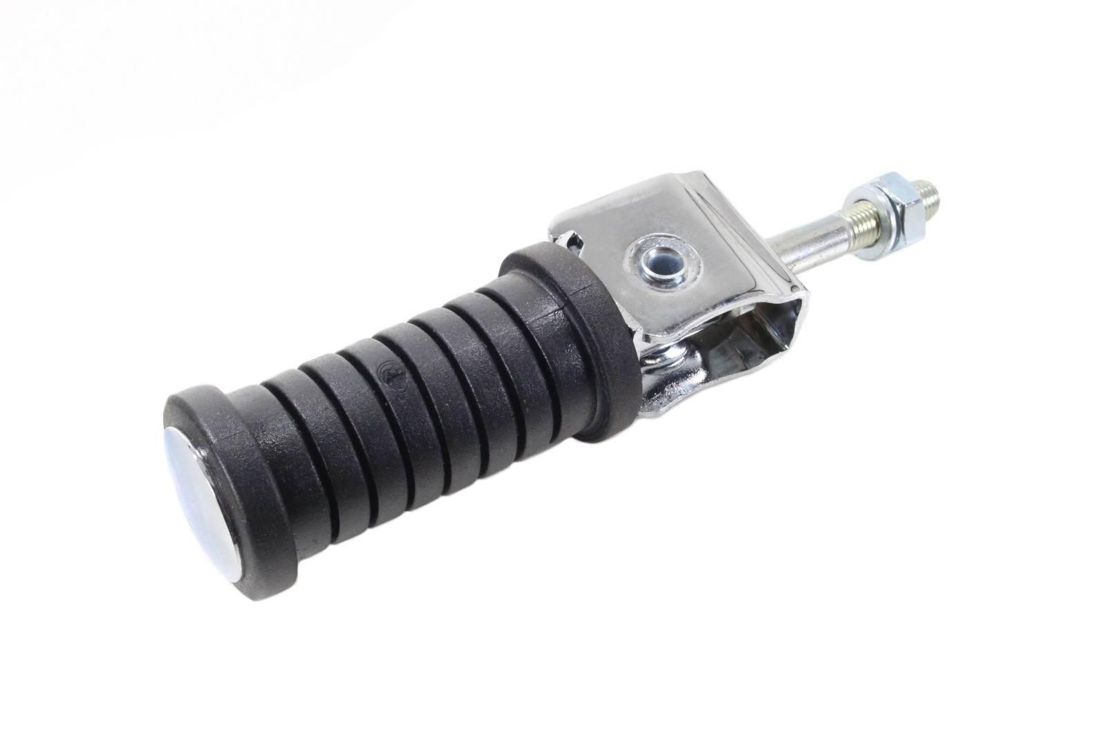 Podnóżek pasażera mz etz chrom z czarną gumą dl