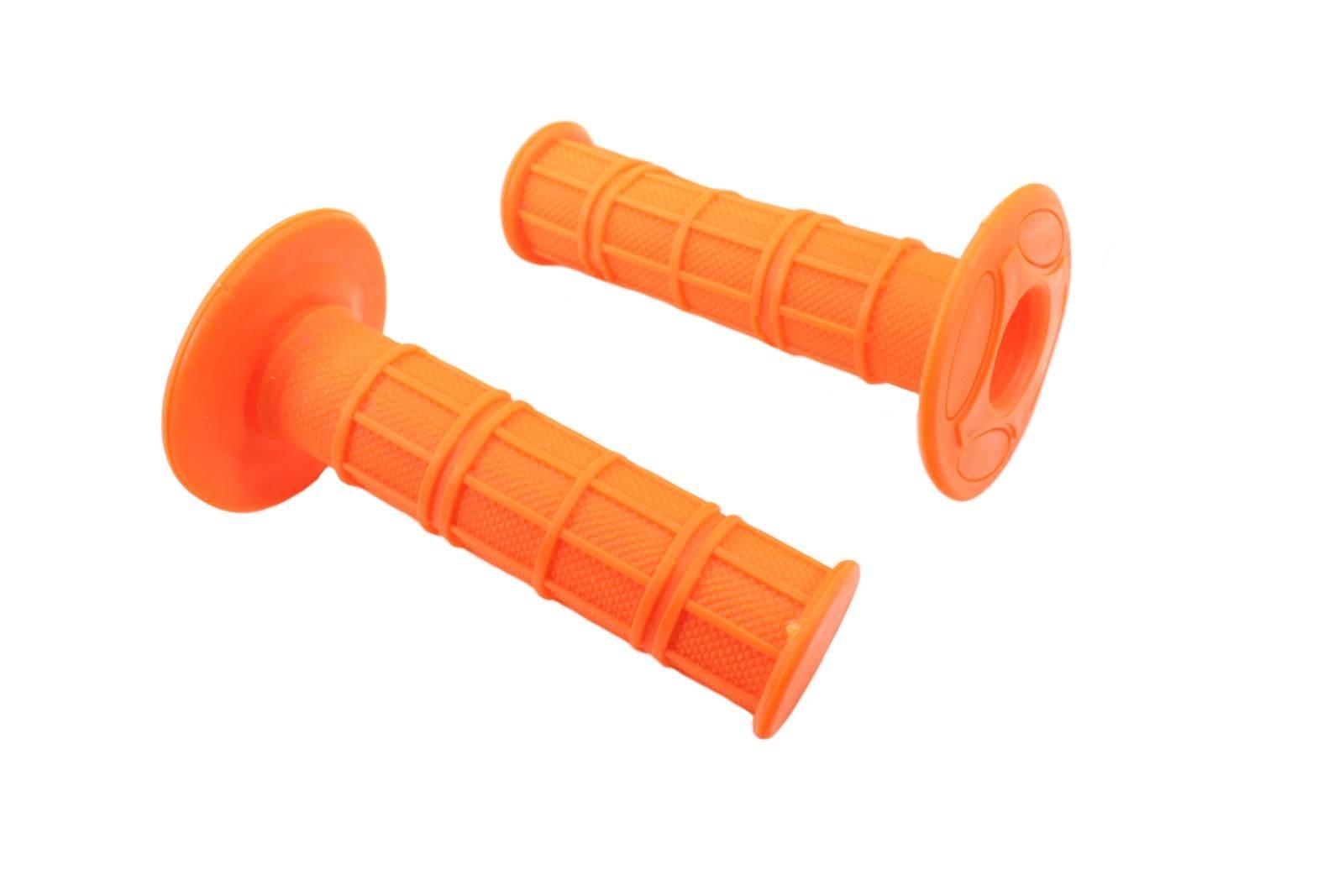 Manetka kierownicy cross enduro pomarańczowe kpl