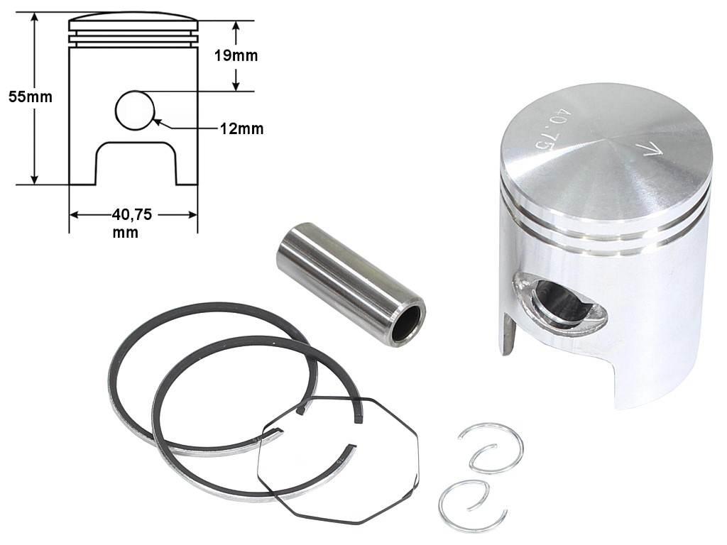 Tłok piaggio typhoon 40,75 3-szlif | ROY03583