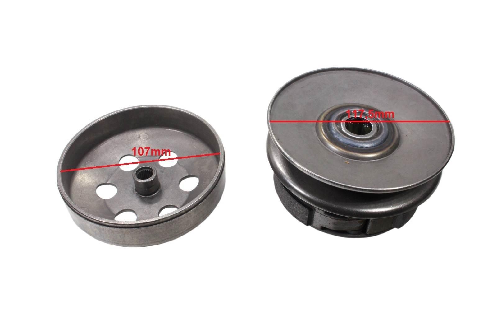 Sprzęgło gy6-50 139qma 139qmb skuter 4t kompletne baotian benzer barton kin - zdjęcie 3