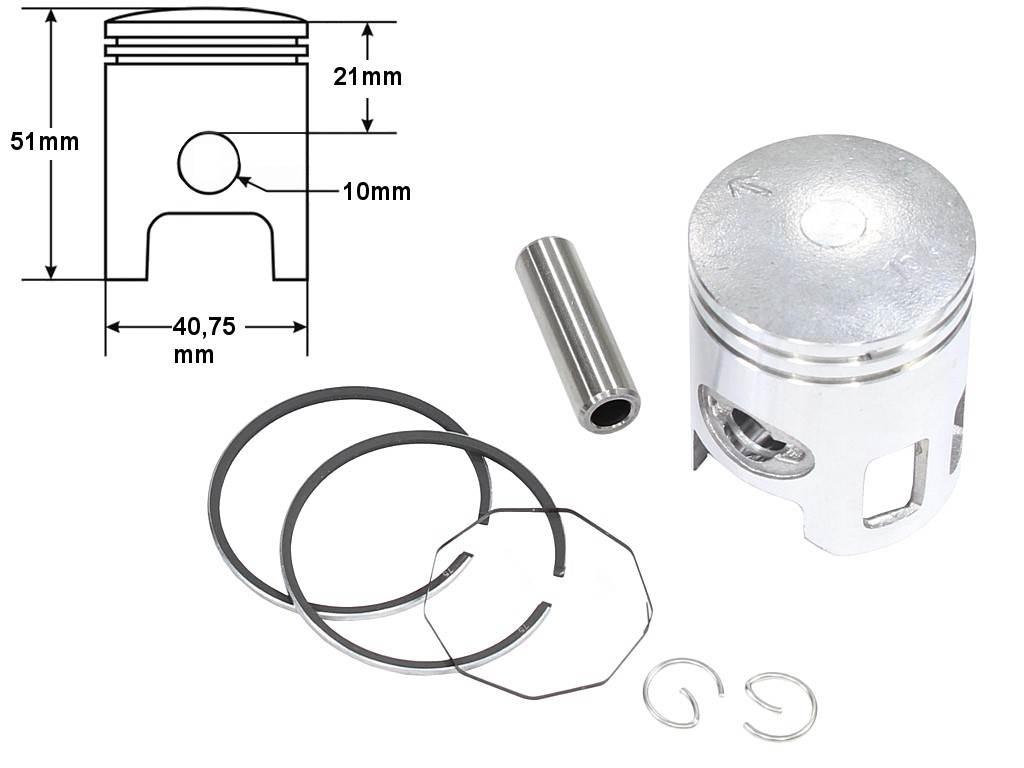 Tłok yamaha jog50 40,75 3-szlif | ROY03759