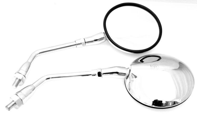 Lusterka m10 qy 174 chrom okrągłe długie masywne kpl