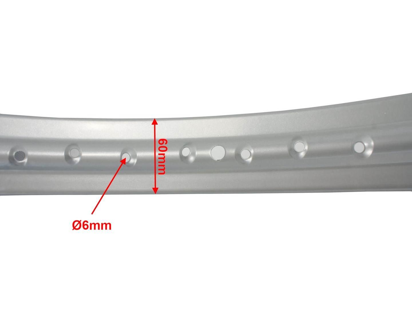 Felga 19" 1,60x19 wfm szara 36 szprych zaplot ml - zdjęcie 4