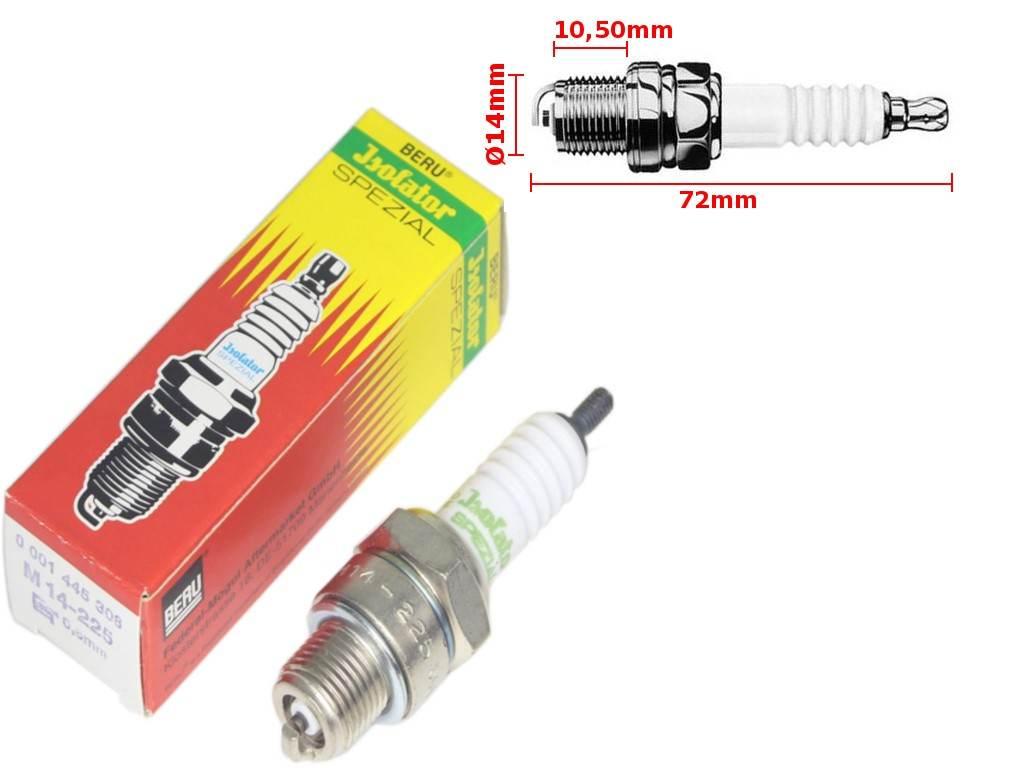 Świeca zapłonowa isolator m14 225 beru simson 50 s51 s70 sr50 awo 425 de