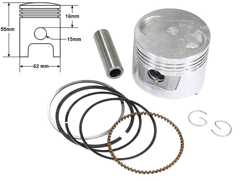 Tłok cg 150cc kompletny | ROY04487