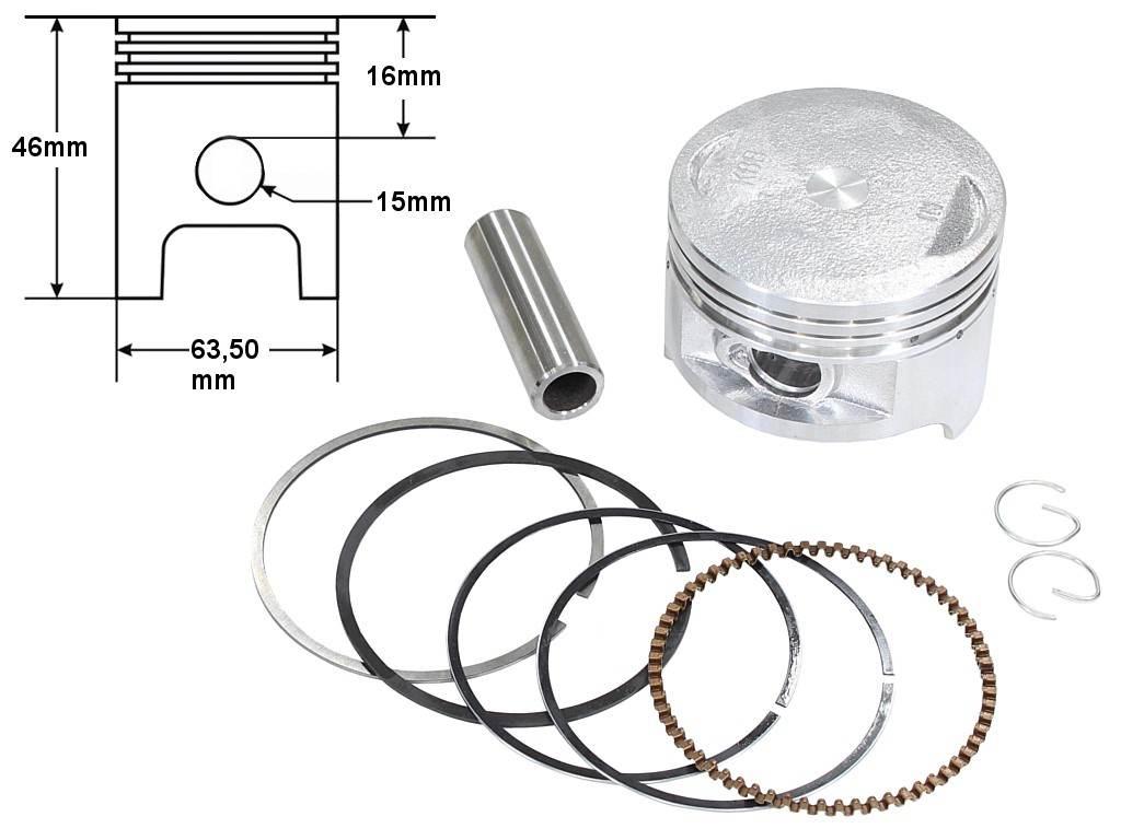 Tłok cg 200cc kompletny | ROY04488