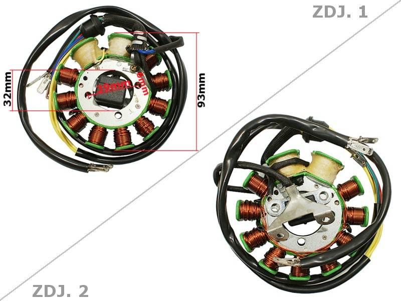 Aparat zapłonowy stator cg 200/250cc 11 cewek