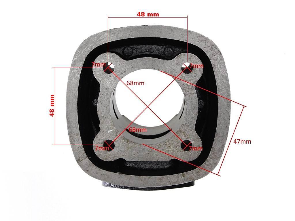 Cylinder piaggio lc 80cc 47mmz głowicą tuning taiwan - zdjęcie 3