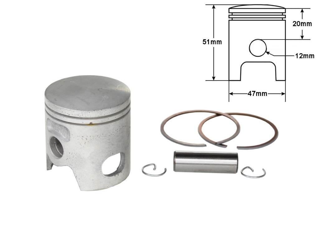 Cylinder piaggio lc 80cc 47mmz głowicą tuning taiwan - zdjęcie 6