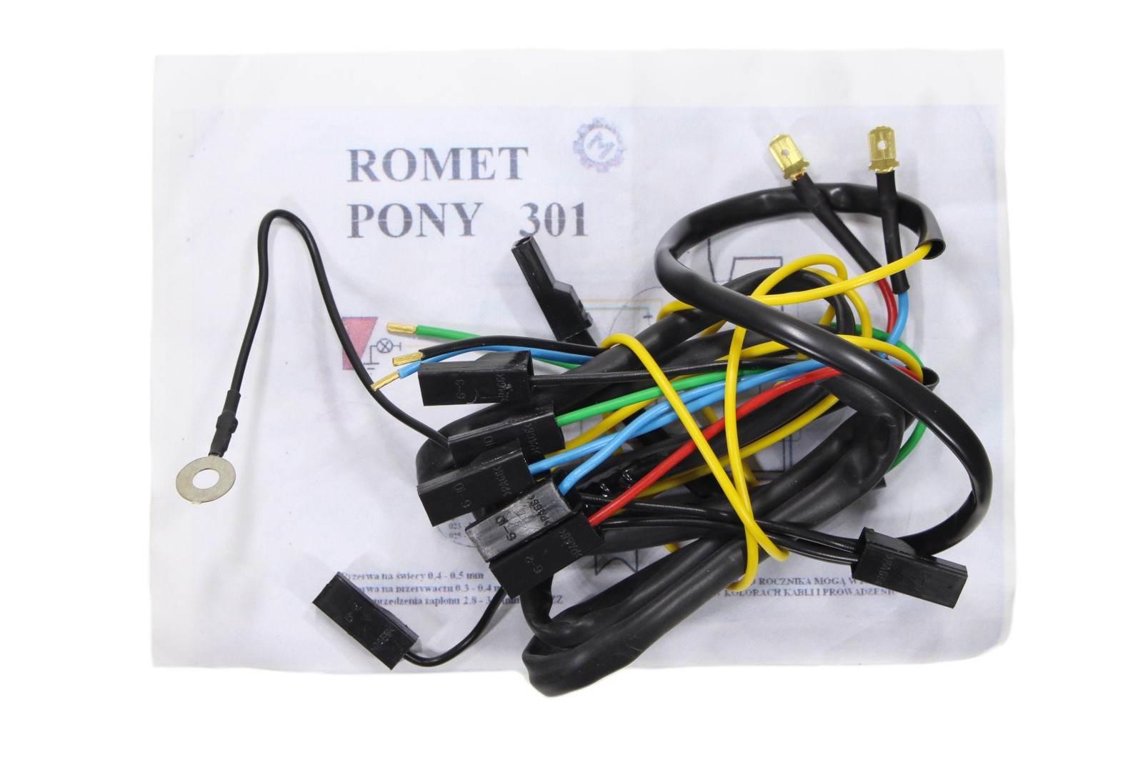 Instalacja wiązka motorynka pony 301 czarna ml